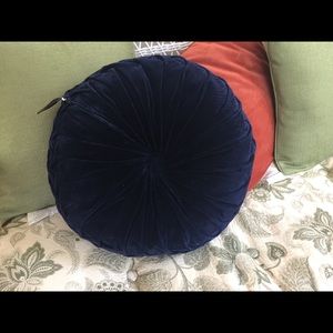 Blue throw cushion from Urban Outfitters